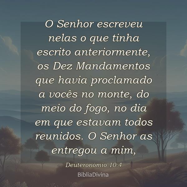 Deuteronômio 10:4