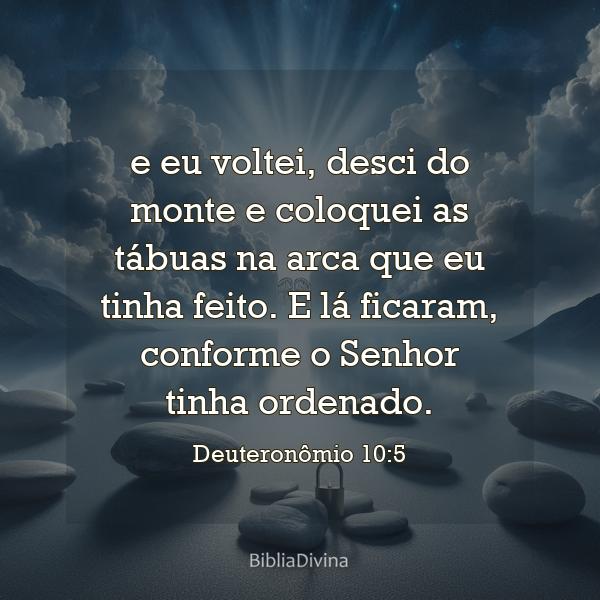 Deuteronômio 10:5