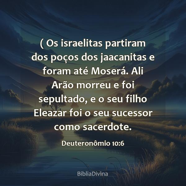 Deuteronômio 10:6