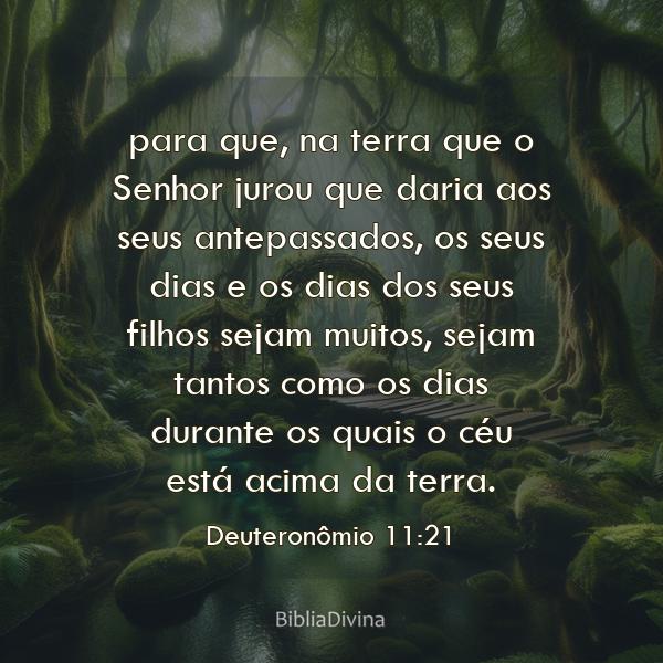 Deuteronômio 11:21