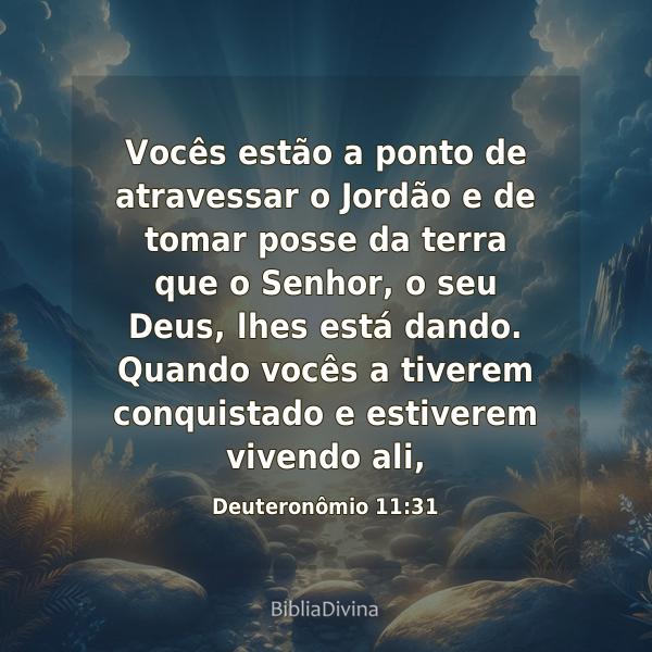 Deuteronômio 11:31