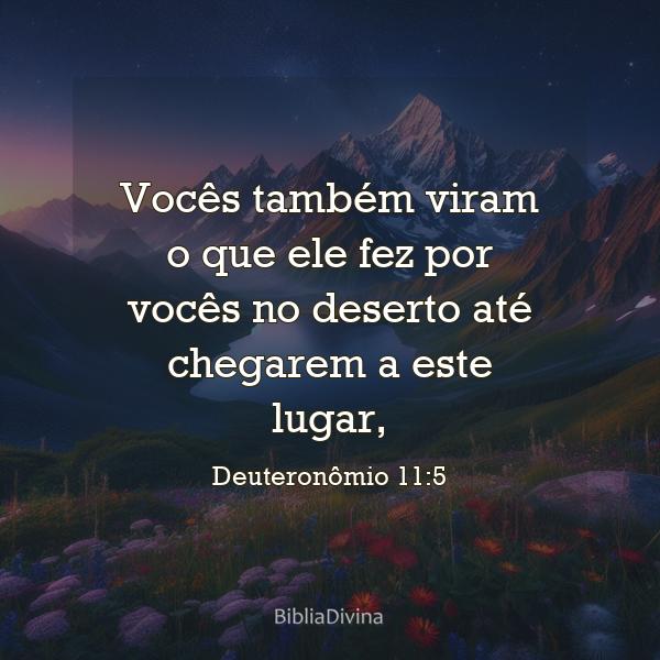 Deuteronômio 11:5