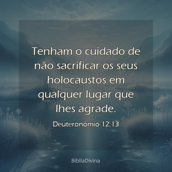 Deuteronômio 12:13