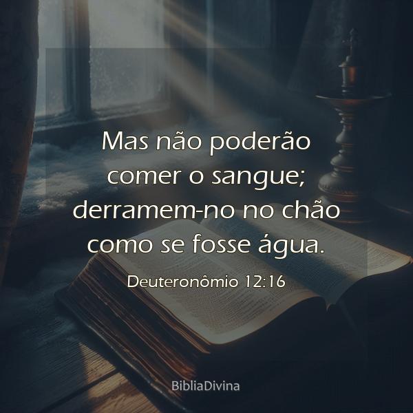 Deuteronômio 12:16