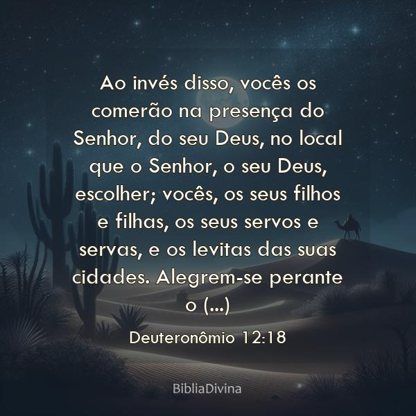 Deuteronômio 12:18