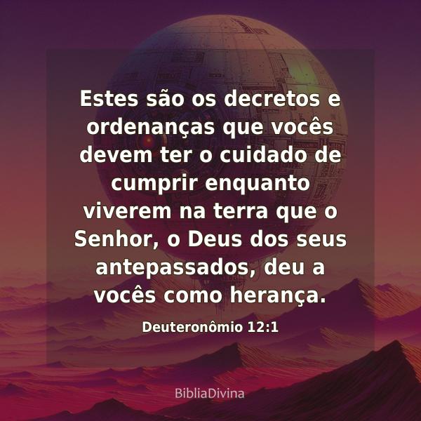 Deuteronômio 12:1