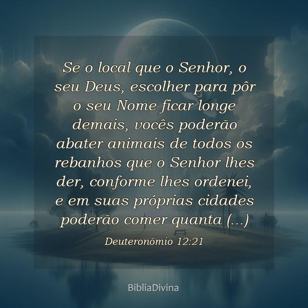 Deuteronômio 12:21