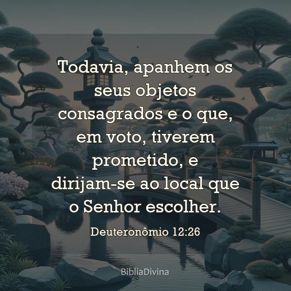 Deuteronômio 12:26