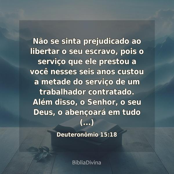 Deuteronômio 15:18