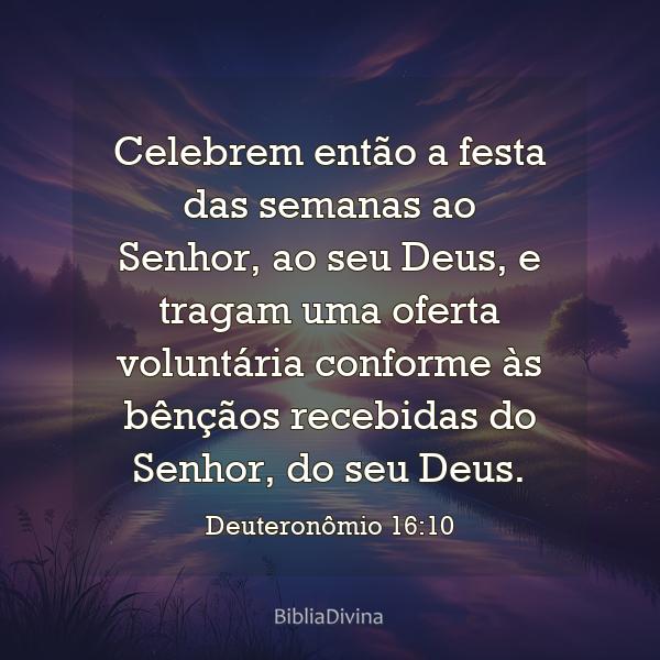 Deuteronômio 16:10