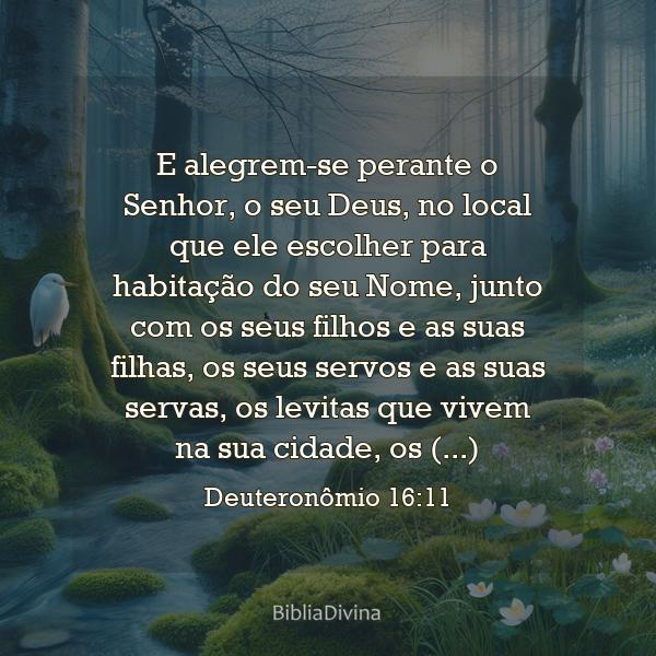 Deuteronômio 16:11