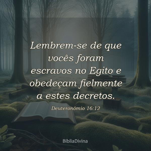 Deuteronômio 16:12