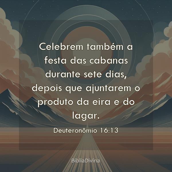 Deuteronômio 16:13