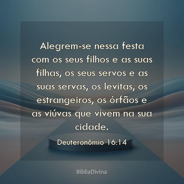 Deuteronômio 16:14