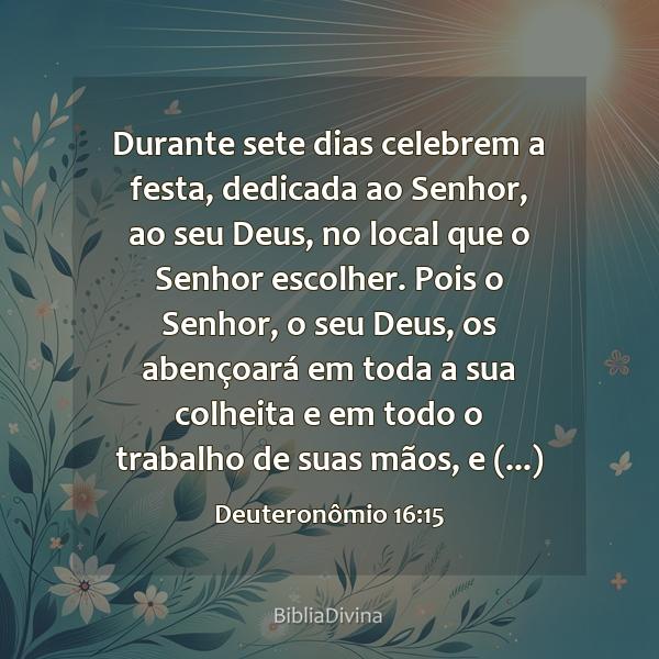 Deuteronômio 16:15