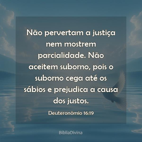 Deuteronômio 16:19