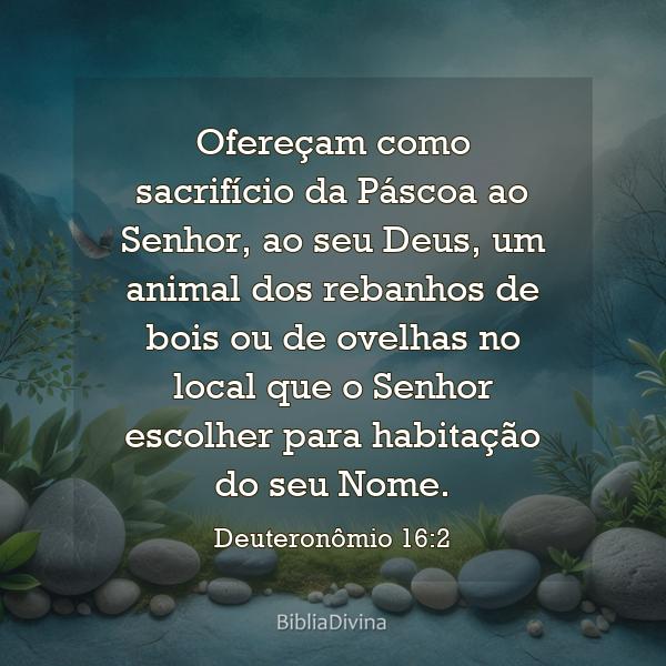 Deuteronômio 16:2