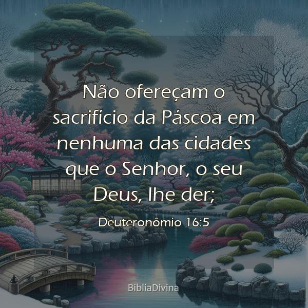 Deuteronômio 16:5