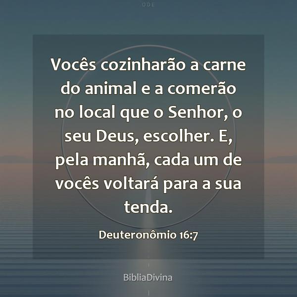 Deuteronômio 16:7