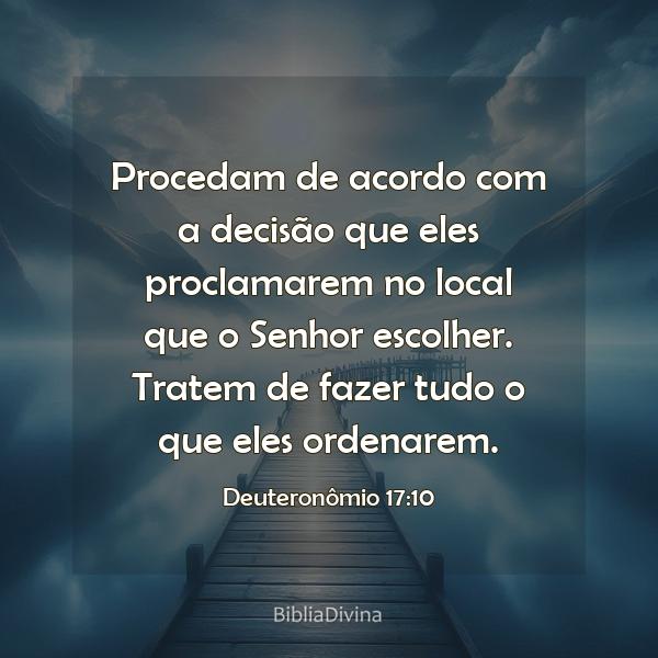 Deuteronômio 17:10