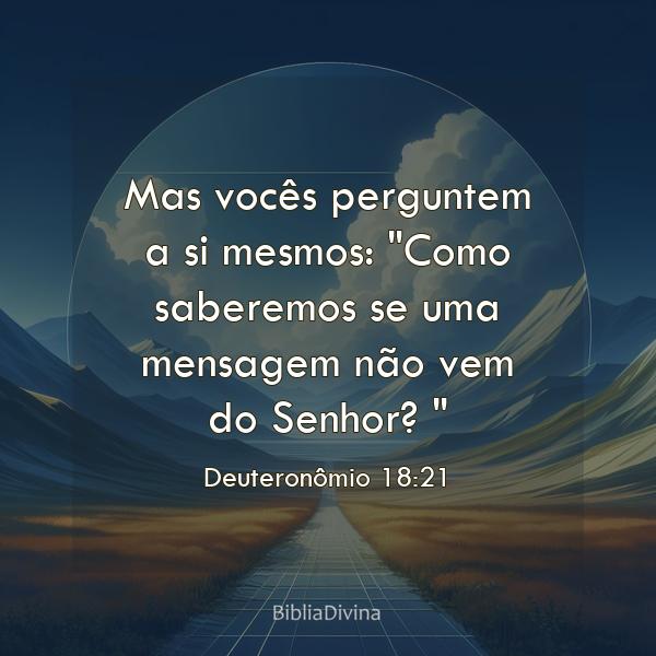 Deuteronômio 18:21