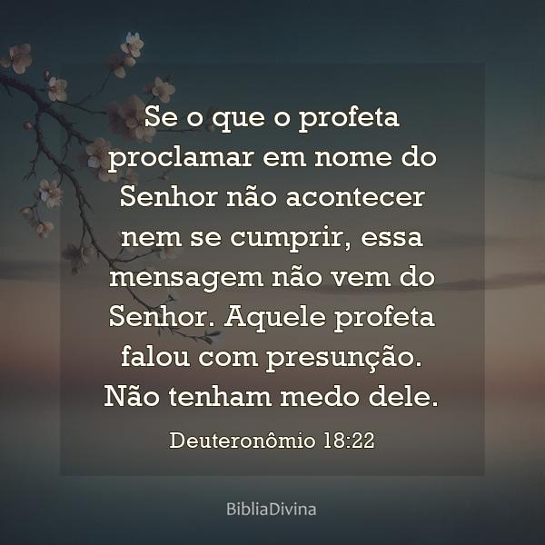 Deuteronômio 18:22