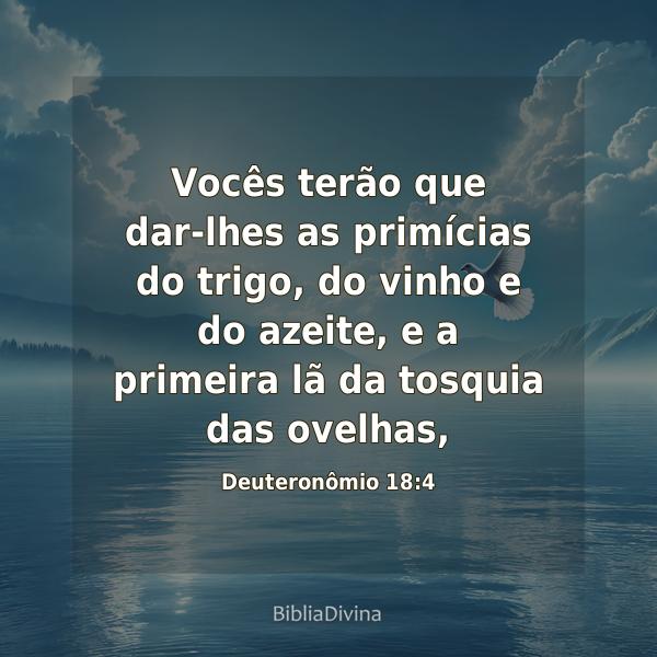 Deuteronômio 18:4