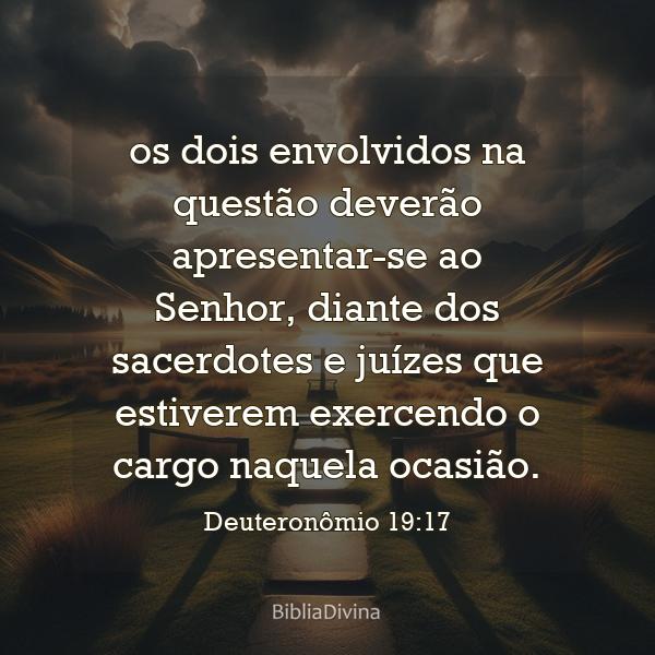 Deuteronômio 19:17