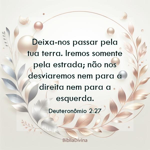 Deuteronômio 2:27