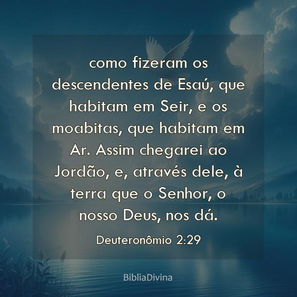 Deuteronômio 2:29