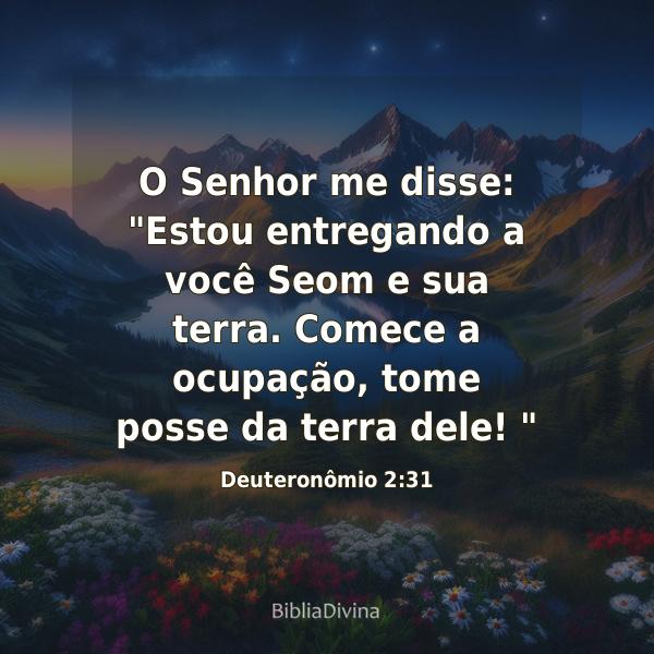 Deuteronômio 2:31