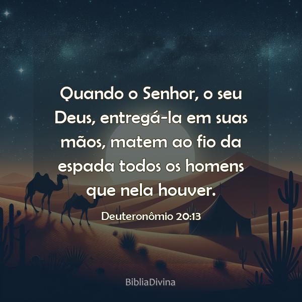 Deuteronômio 20:13