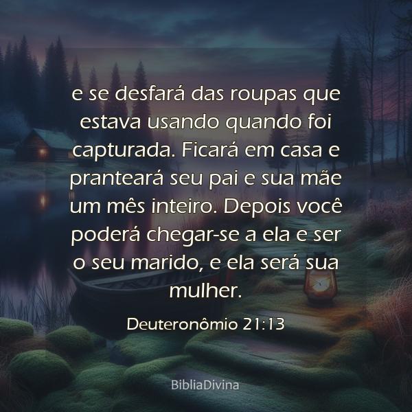 Deuteronômio 21:13