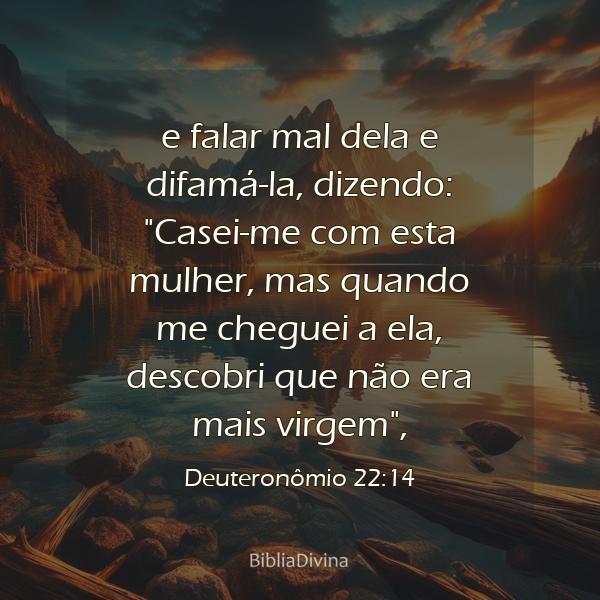 Deuteronômio 22:14