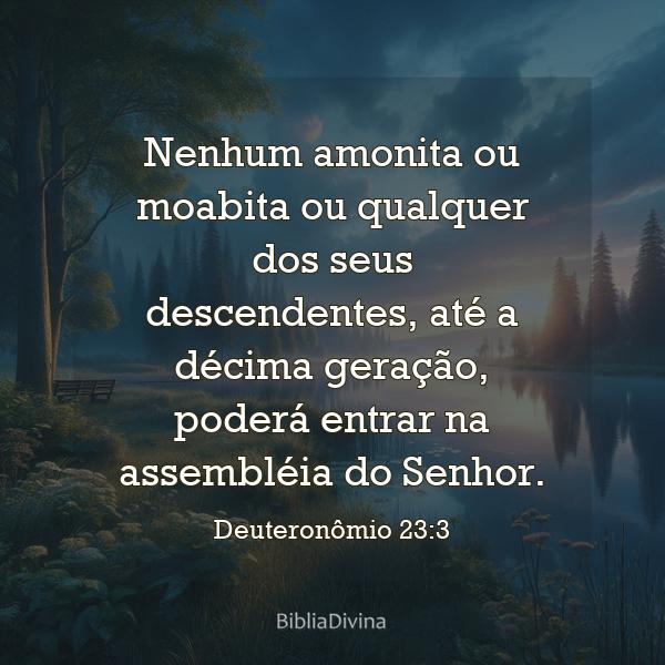 Deuteronômio 23:3