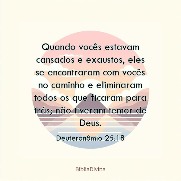 Deuteronômio 25:18