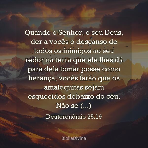 Deuteronômio 25:19