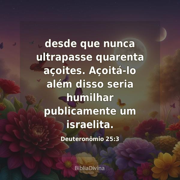 Deuteronômio 25:3