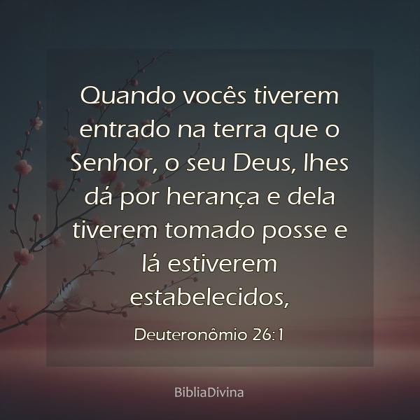 Deuteronômio 26:1