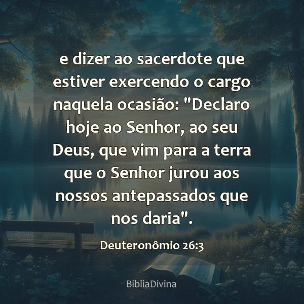 Deuteronômio 26:3