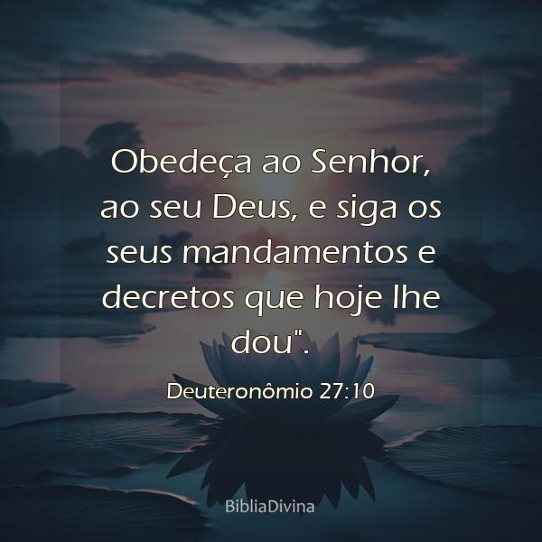 Deuteronômio 27:10