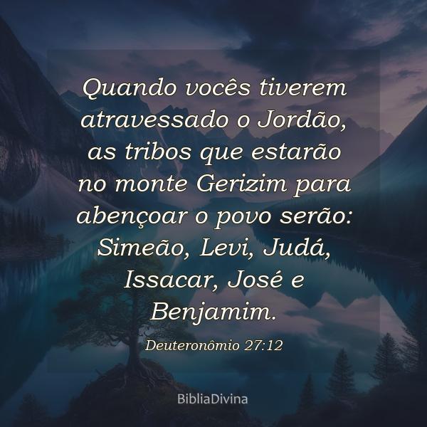 Deuteronômio 27:12