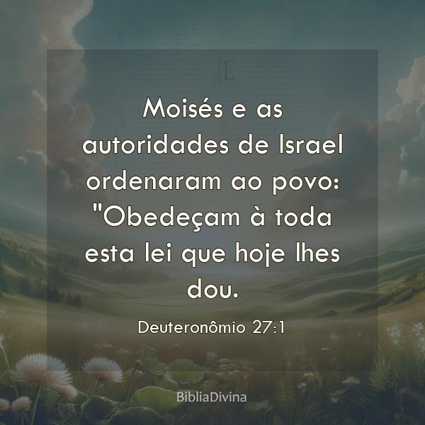 Deuteronômio 27:1