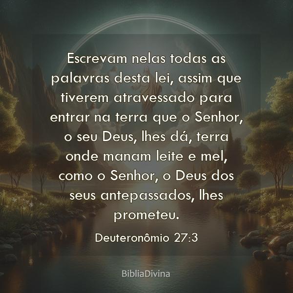 Deuteronômio 27:3