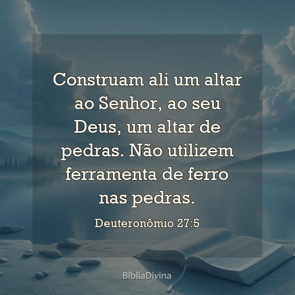 Deuteronômio 27:5