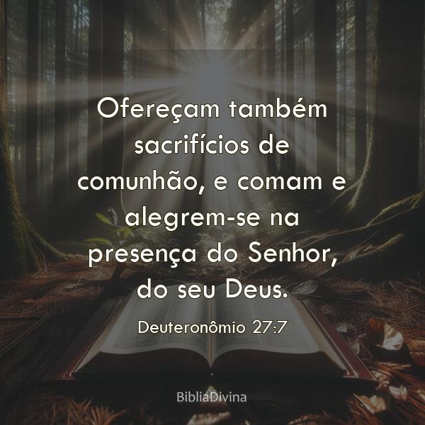 Deuteronômio 27:7