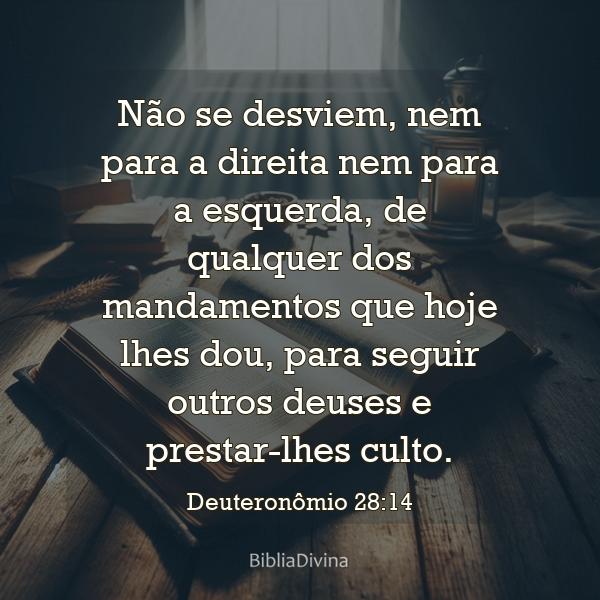 Deuteronômio 28:14