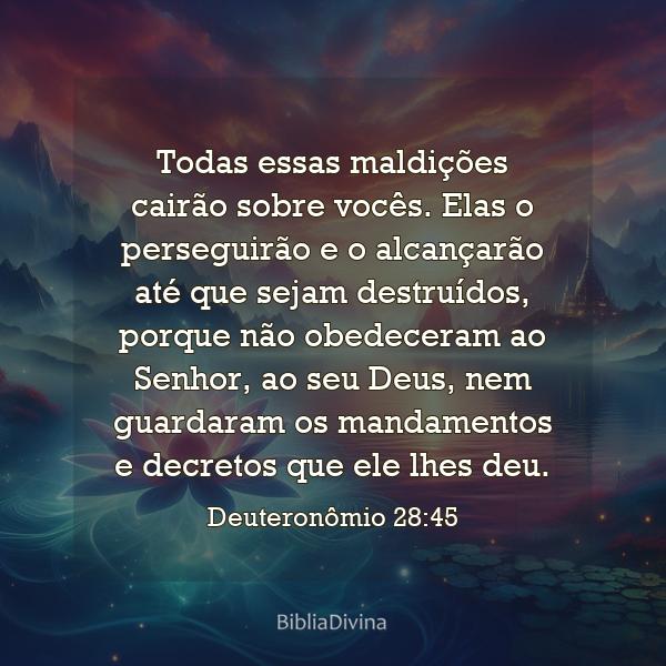 Deuteronômio 28:45