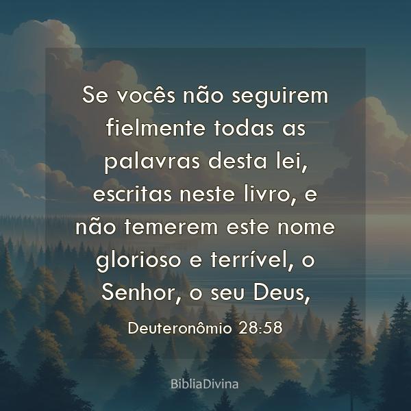 Deuteronômio 28:58