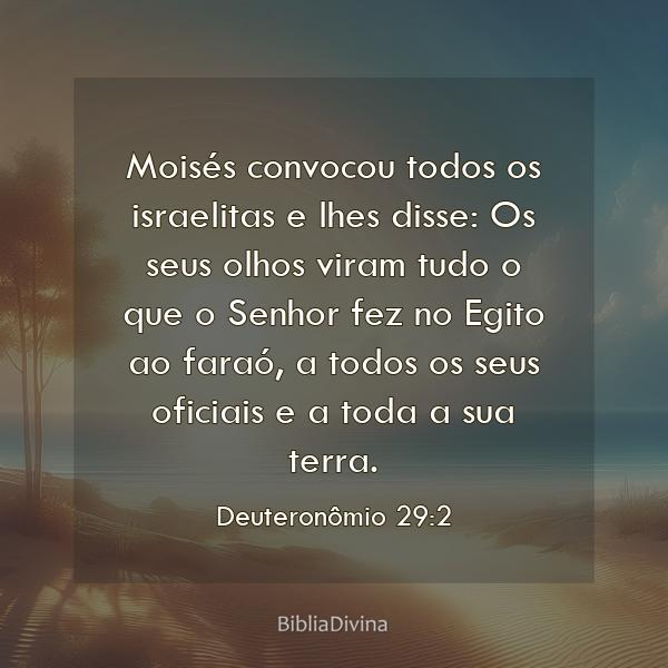 Deuteronômio 29:2